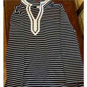 Nautical Talbots Navy Striped Tunic